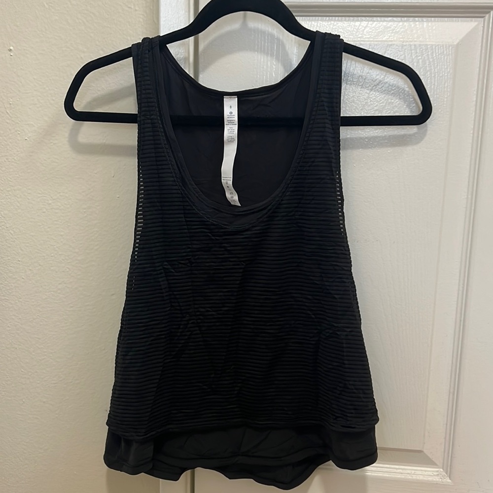 Lululemon double cropped tank 8